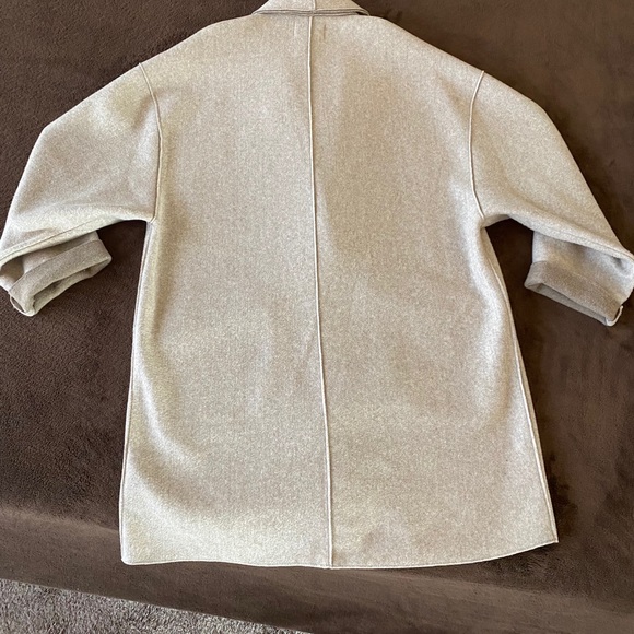 Zara Soft-Touch Coat-Oatmeal Color - Picture 3 of 6